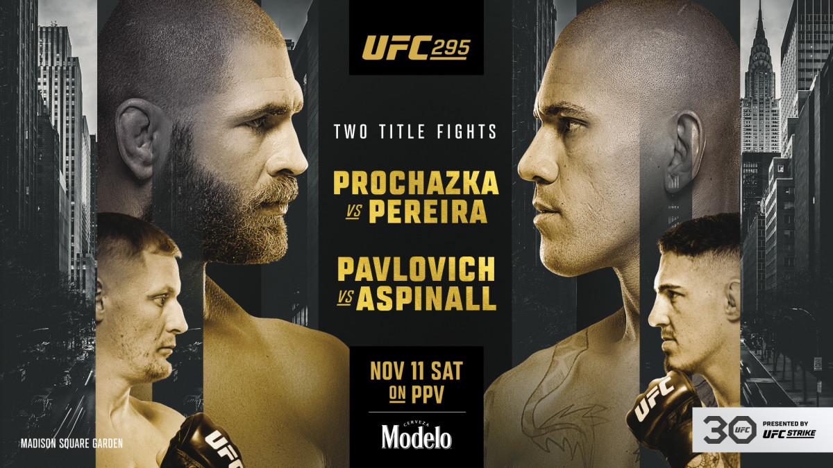 Полный кард турнира UFC 295: Прохазка - Перейра