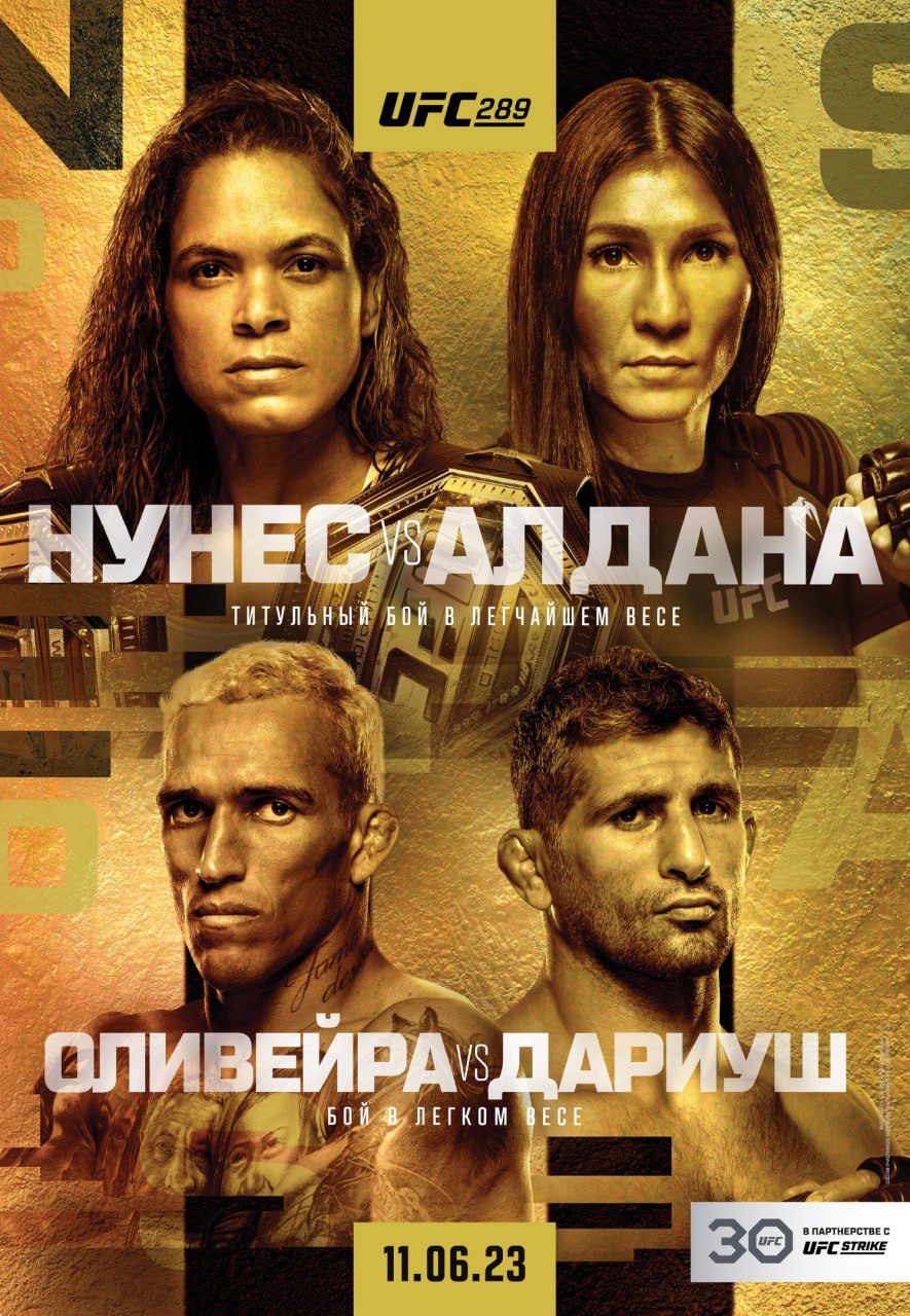 Постер турнире UFC 289