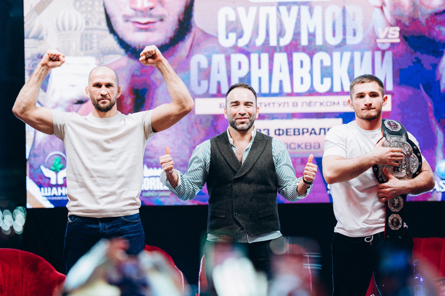Поединок Сарнавского и Сулумова возглавит турнир AMC Fight Nights 123
