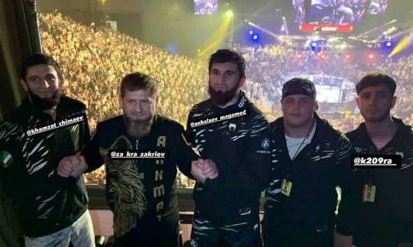 Чимаев и Анкалаев встретились с Кадыровами на UFC 308