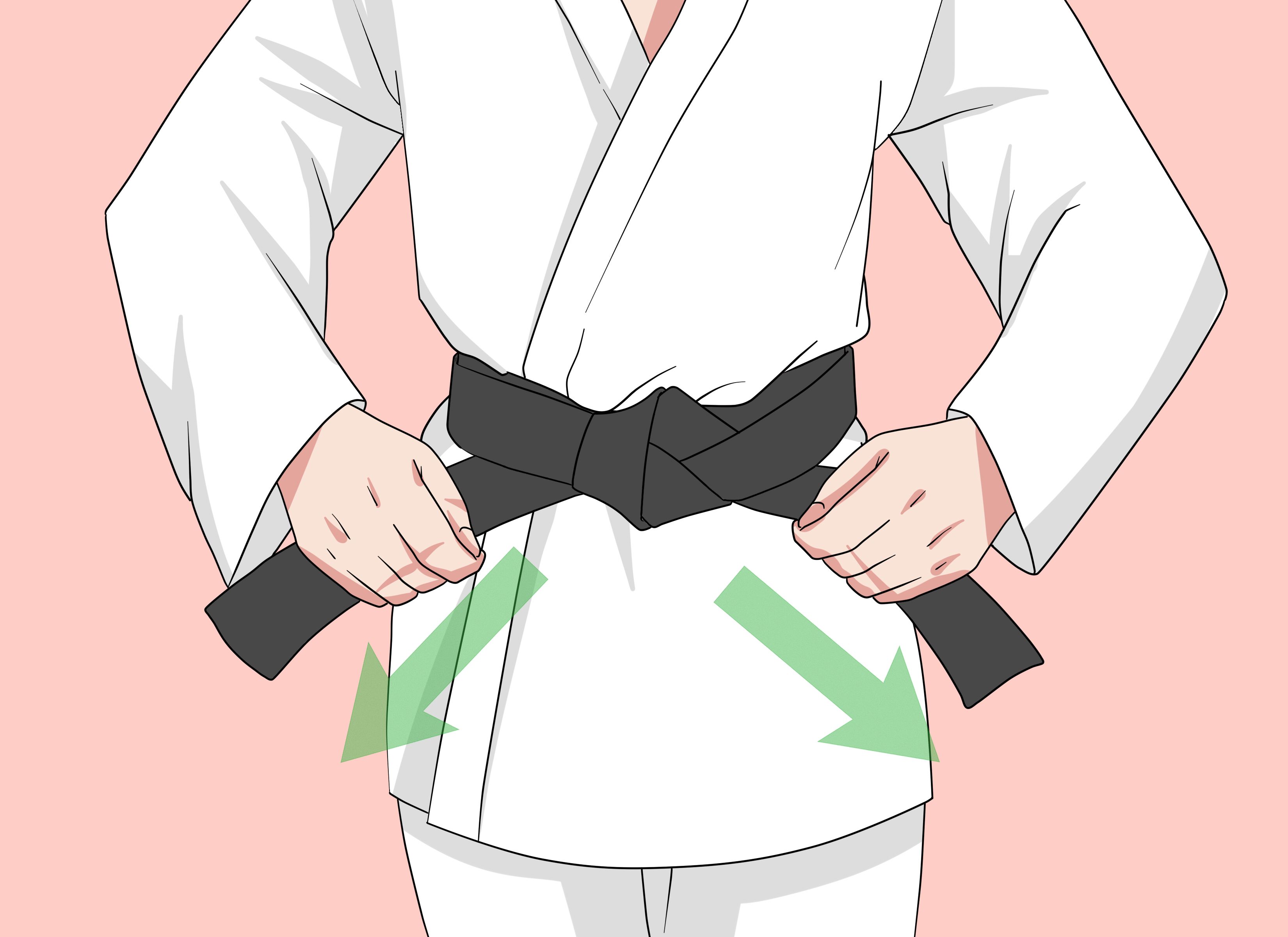 Как завязывать пояс на кимоно для дзюдо